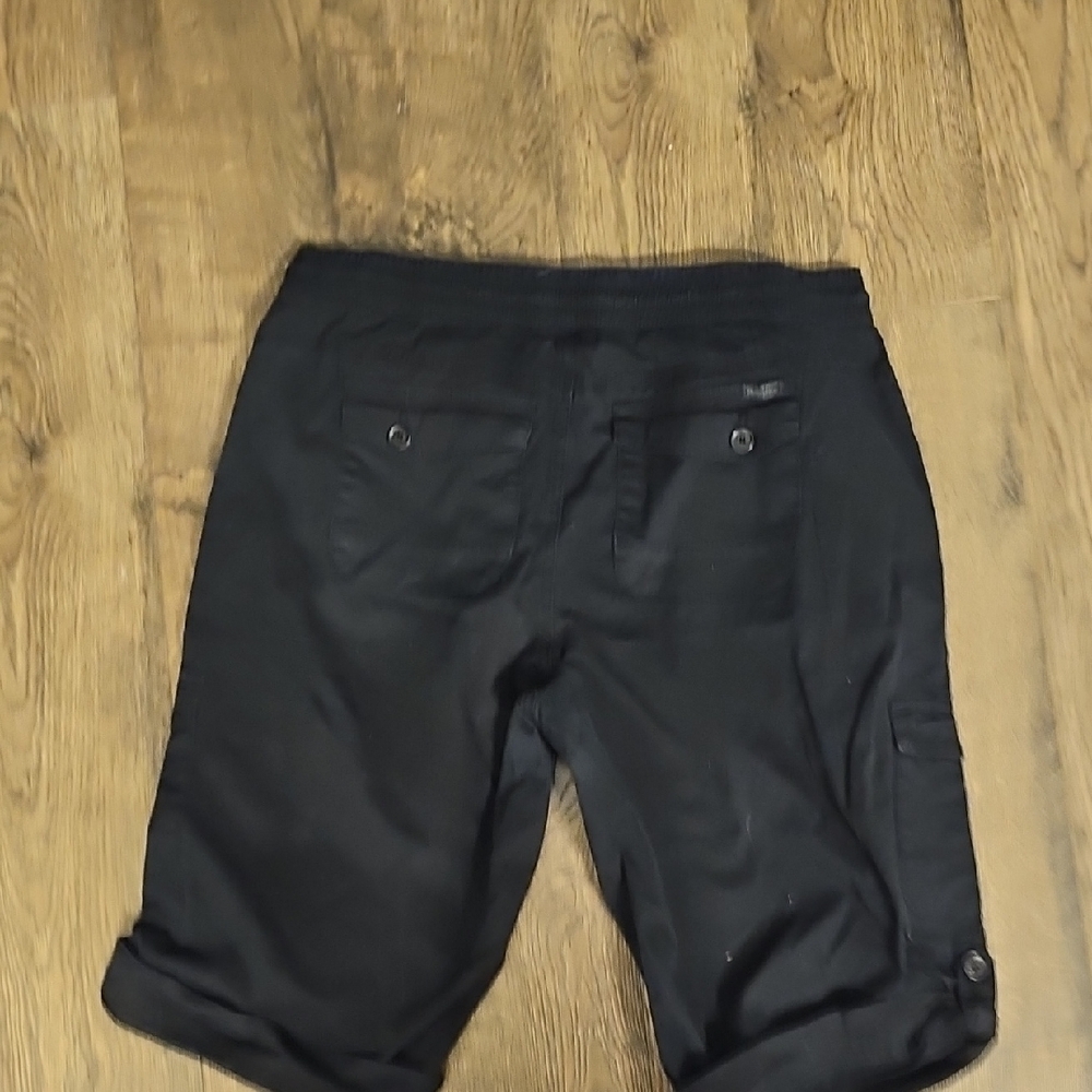 UNIONBAY Men's Black Cargo Shorts Summer Xlarge Stretch Waist Vintage 90s - Picture 6 of 6